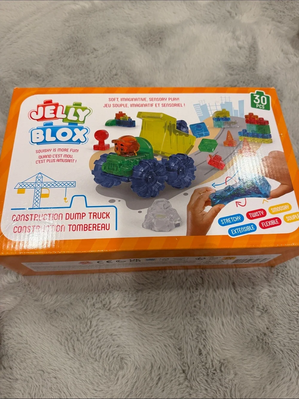 Jelly blox 30piece set construction site truck